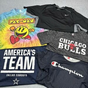 T Shirt Mens Small Lot of 5 Short Sleeve Mixed Brands Casual